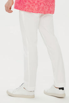 Beyaz Slim Fit Dar Kesim A.K SER Kanvas / Chino PANT Likral?-Abdullah Ki??l?