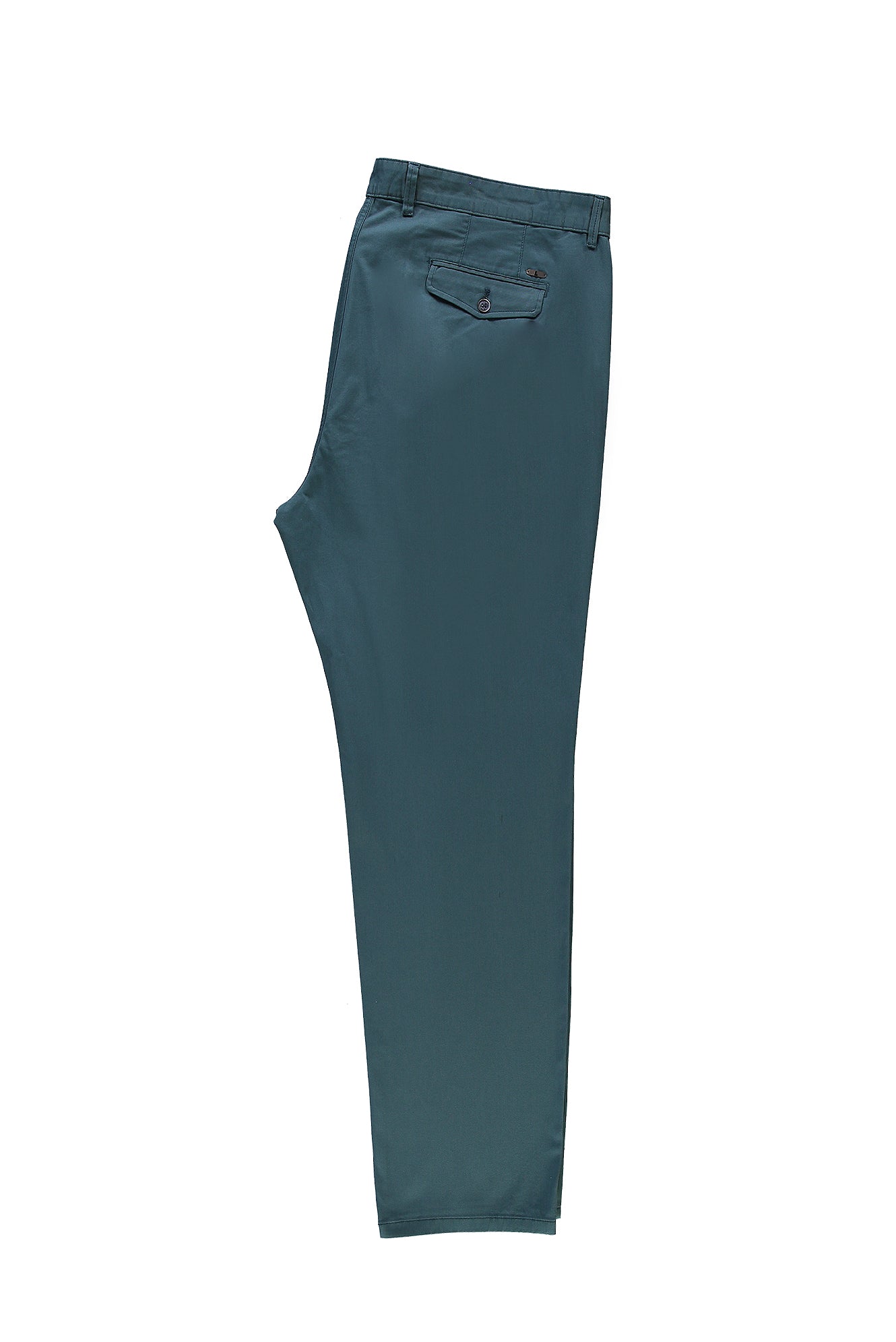 Orta Petrol Relaxed Fit Rahat Kesim Likralı Kanvas / Chino Pantolon