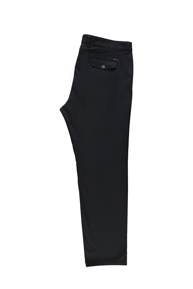 Orta Antrasit Regular Fit Likralı Kanvas / Chino Pantolon