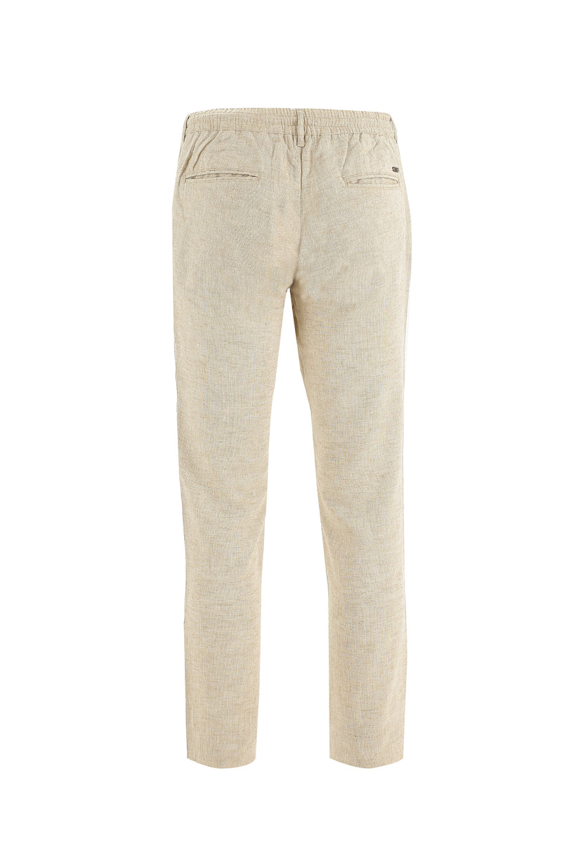 Koyu Bej A.K.SE BAĞCIKLI KETEN Kanvas / Chino PANT