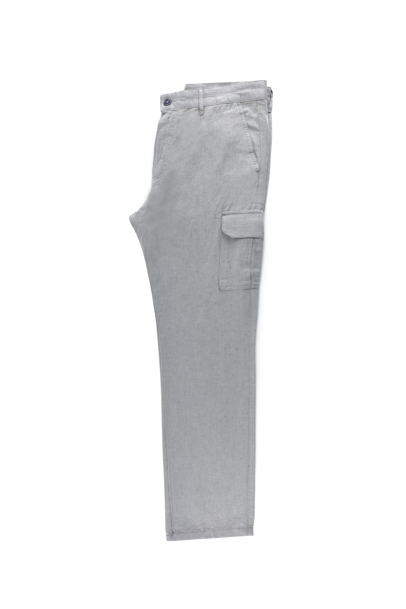 Açık Lacivert Keten Pantolon