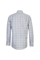 Açık Gri Uzun Kol Non Iron Regular Fit Ekose Pamuk Gömlek