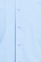 Açık Mavi Uzun Kol Regular Fit Hakim Yaka Pamuk Gömlek