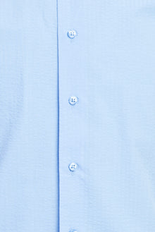 Açık Mavi Uzun Kol Regular Fit Hakim Yaka Pamuk Gömlek