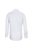 Beyaz Uzun Kol Non Iron Desenli Klasik Pamuk Gömlek