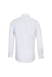 Beyaz Uzun Kol Non Iron Desenli Klasik Pamuk Gömlek