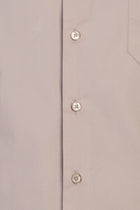 Açık Bej Uzun Kol Klasik Pamuk Gömlek