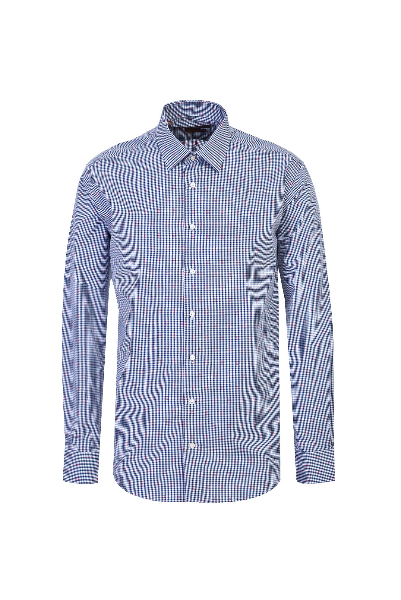 Koyu Lacivert Uzun Kol Non Iron Regular Fit Pamuk Gömlek
