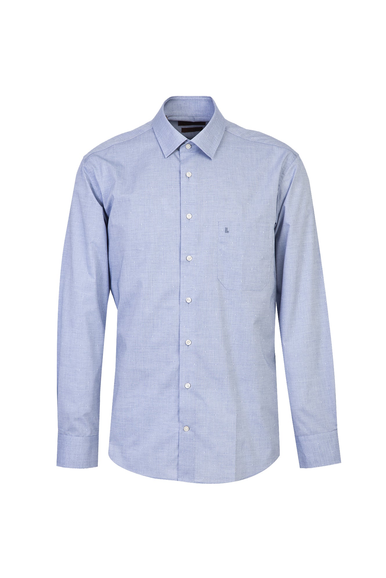 Açık Mavi Uzun Kol Non Iron Pamuk Gömlek