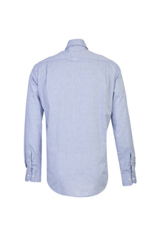 Açık Mavi Uzun Kol Non Iron Pamuk Gömlek