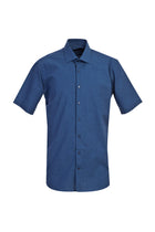 Koyu Mavi  Kısa Kol Regular Fit Pamuk Gömlek