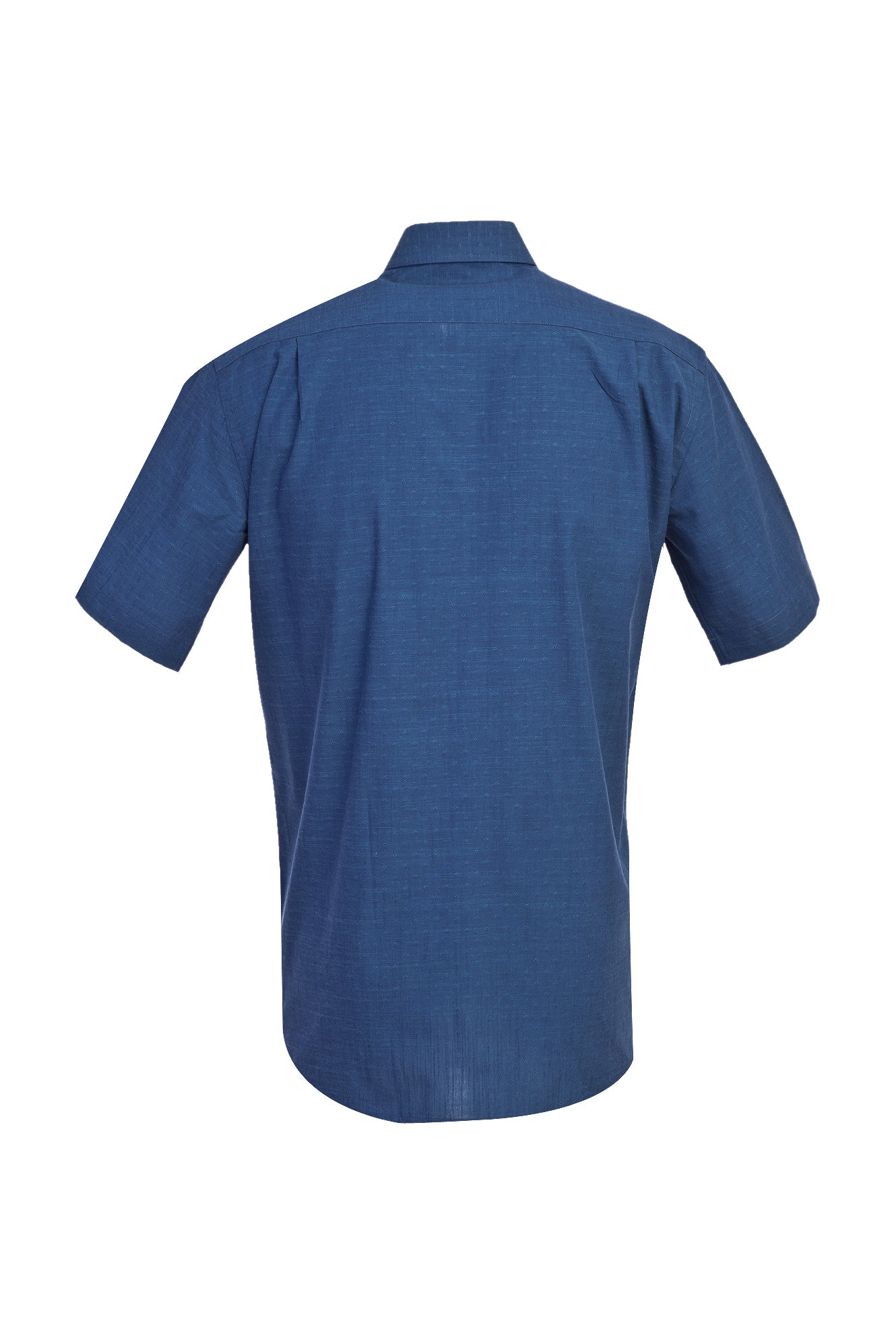 Koyu Mavi  Kısa Kol Regular Fit Pamuk Gömlek