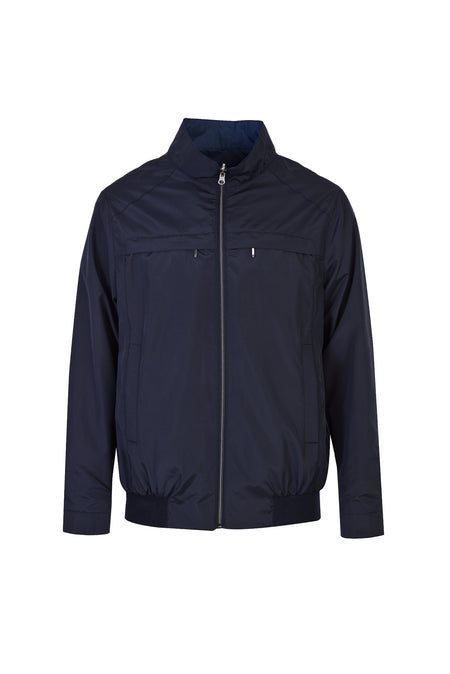 Orta Lacivert Mevsimlik Çift Taraflı Spor Mont