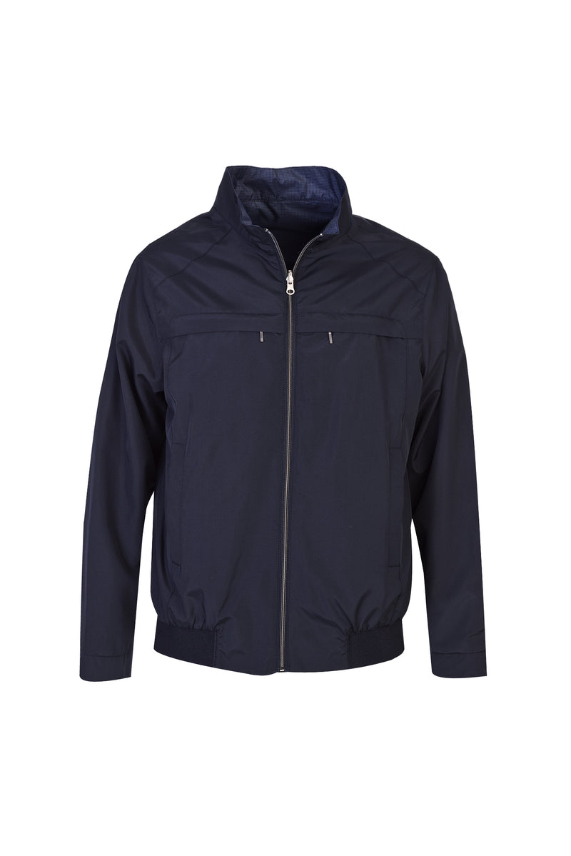 Koyu Lacivert Mevsimlik Çift Taraflı Spor Mont