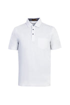 Beyaz Polo Yaka Regular Fit Merserize Pamuk T-shirt