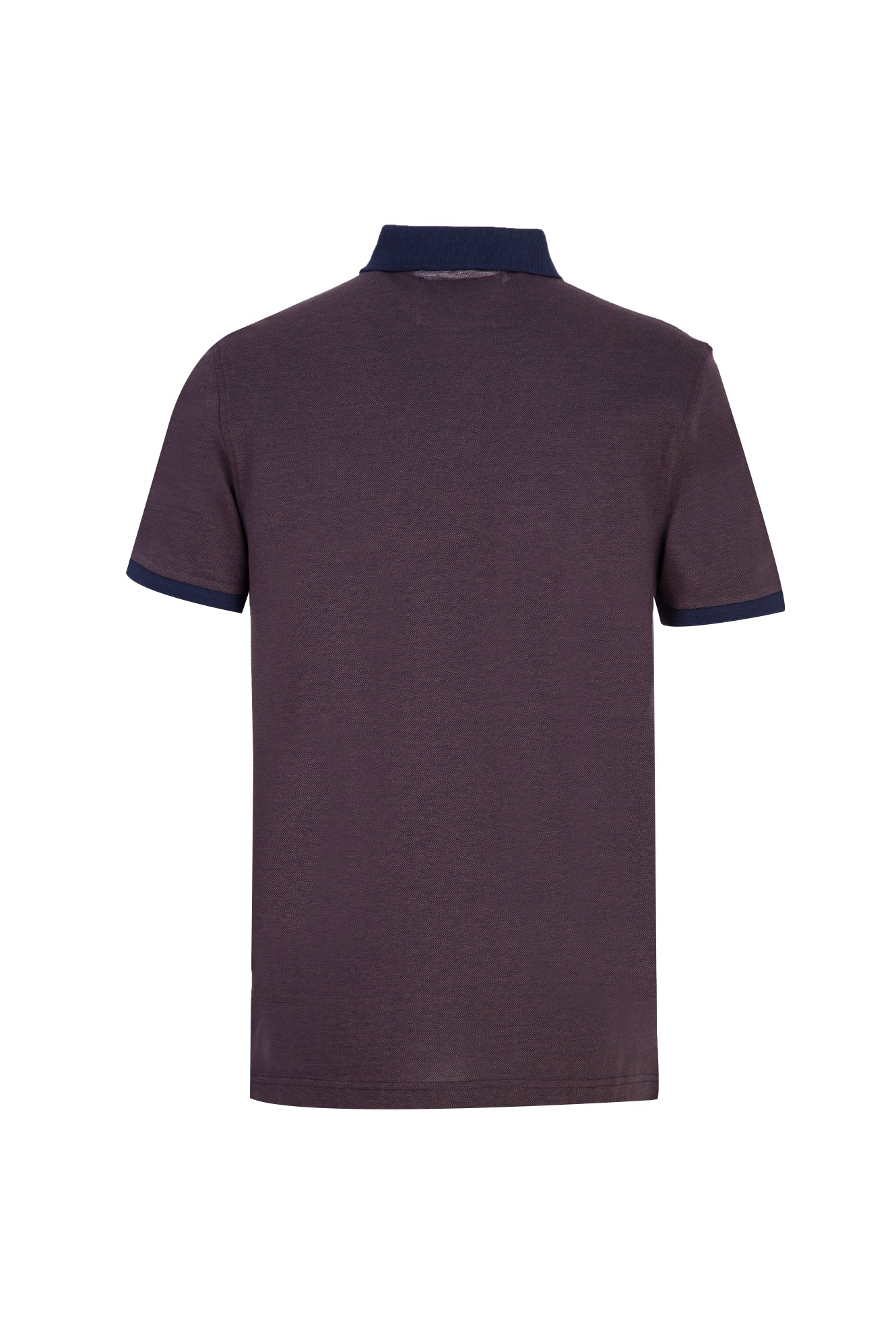 Koyu Lacivert Polo Yaka Regular Fit Merserize Pamuk T-shirt