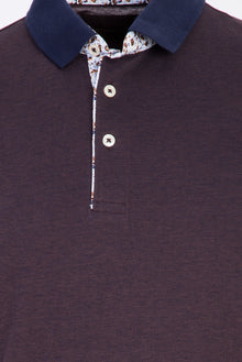 Koyu Lacivert Polo Yaka Regular Fit Merserize Pamuk T-shirt