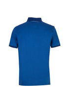 Kobalt Mavi Polo Yaka Regular Fit Merserize Pamuk T-shirt