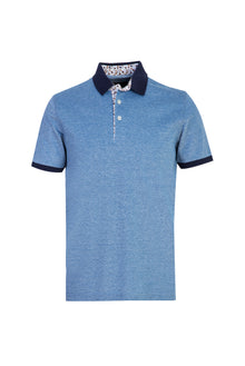 Koyu Mavi  Polo Yaka Regular Fit Merserize Pamuk T-shirt