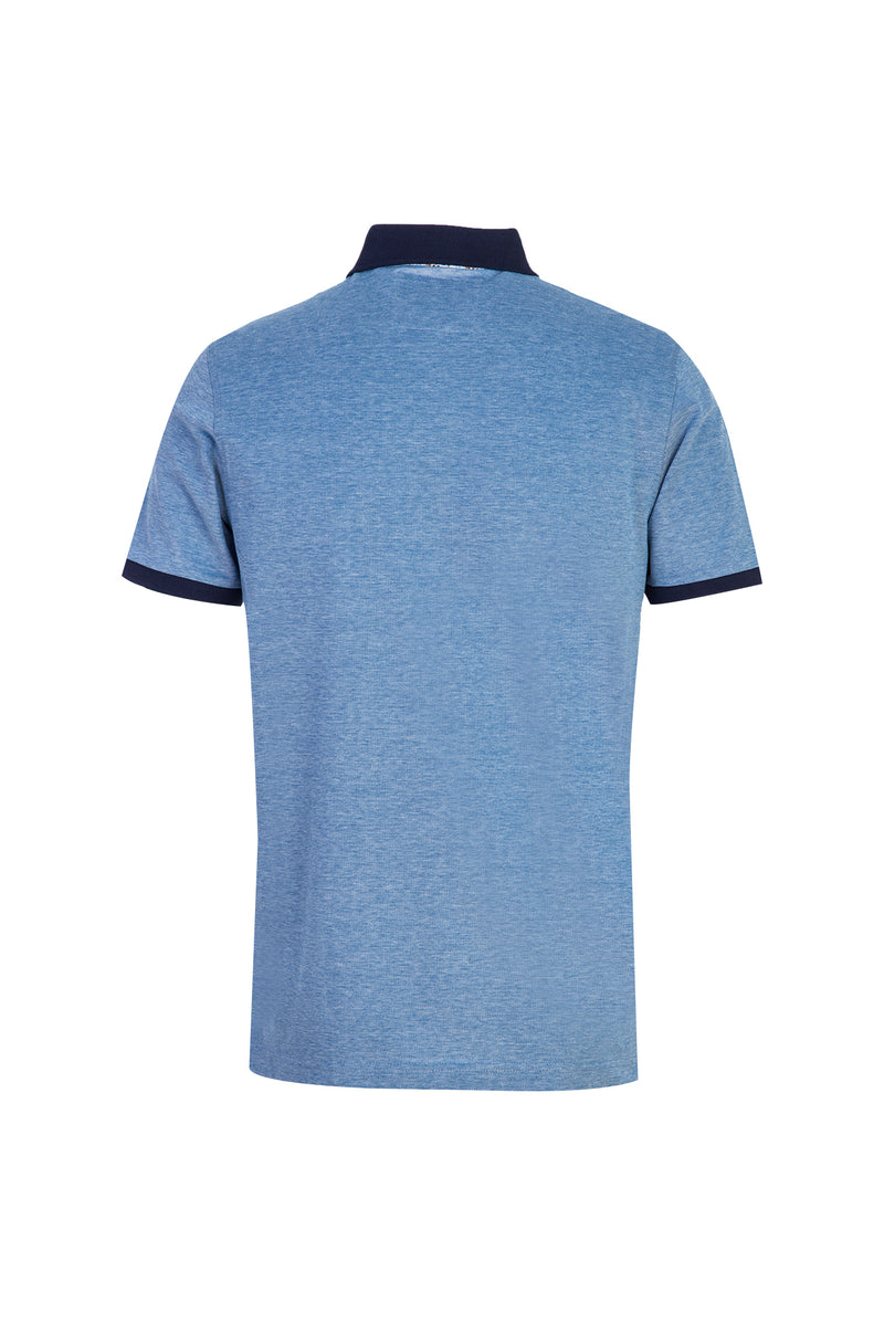 Koyu Mavi  Polo Yaka Regular Fit Merserize Pamuk T-shirt