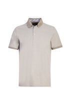 Açık Camel Polo Yaka Regular Fit Merserize Pamuk T-shirt