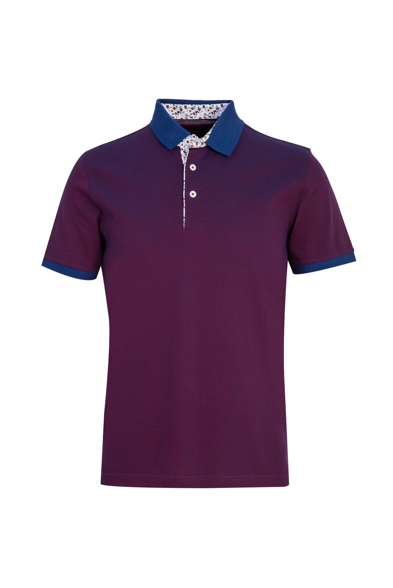 Kırmızı Polo Yaka Regular Fit Merserize Pamuk T-shirt