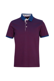 Kırmızı Polo Yaka Regular Fit Merserize Pamuk T-shirt