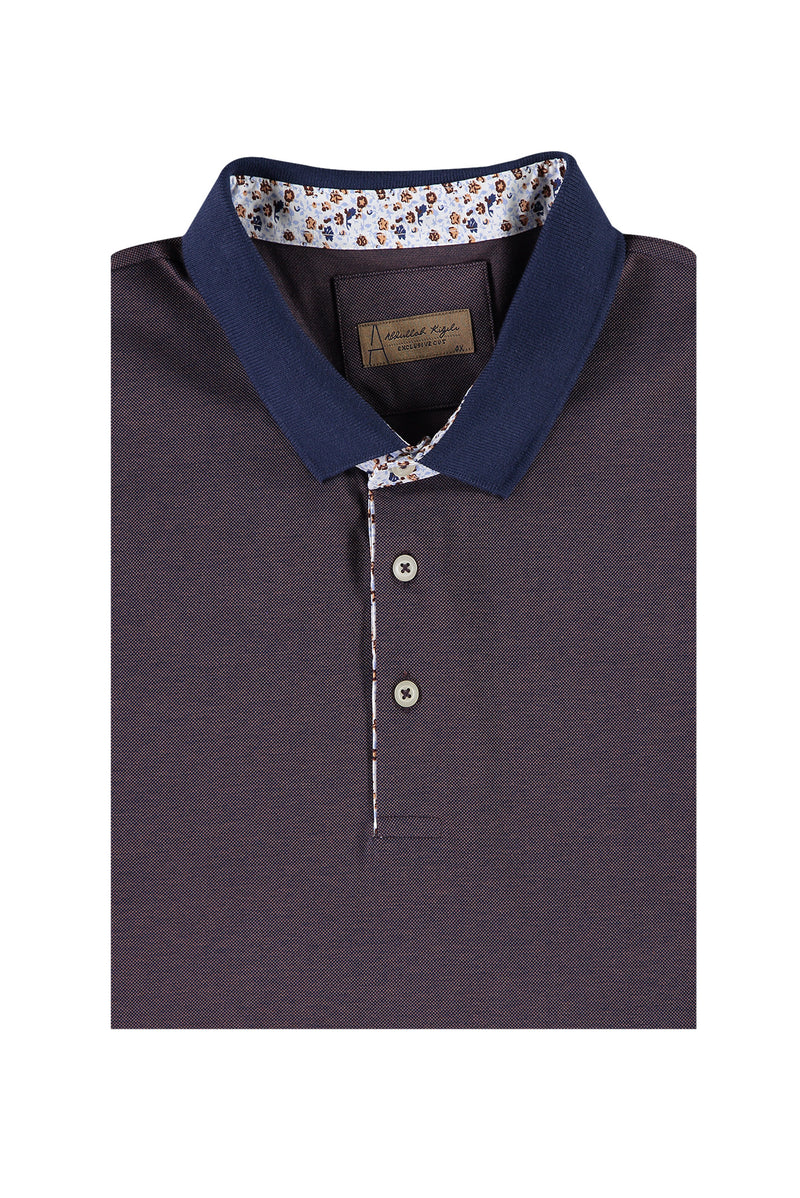 Koyu Lacivert Büyük Beden Polo Yaka T-shirt