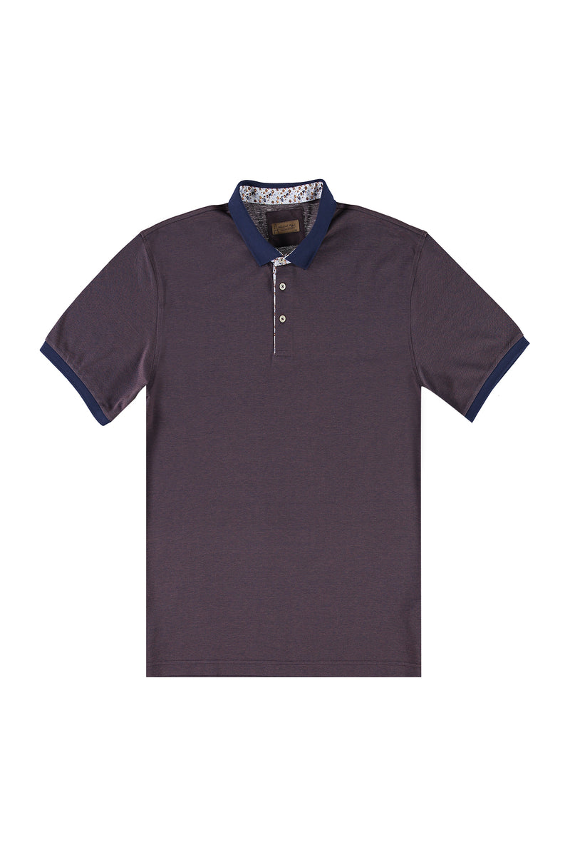 Koyu Lacivert Büyük Beden Polo Yaka T-shirt