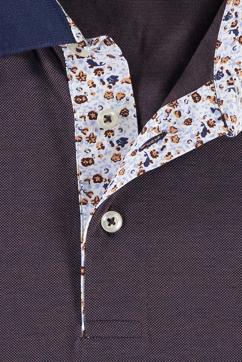 Koyu Lacivert Büyük Beden Polo Yaka T-shirt