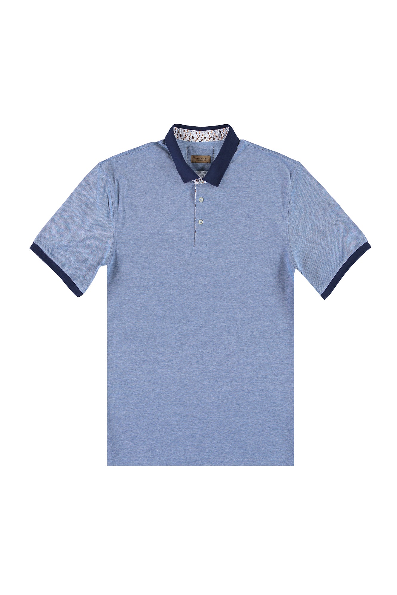 Koyu Mavi  Büyük Beden Polo Yaka T-shirt