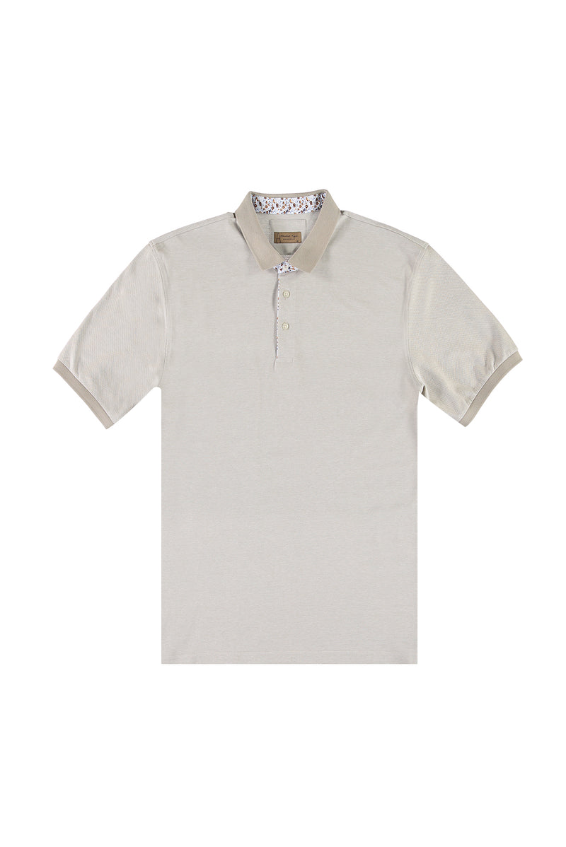 Açık Camel Büyük Beden Polo Yaka T-shirt