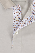 Açık Camel Büyük Beden Polo Yaka T-shirt