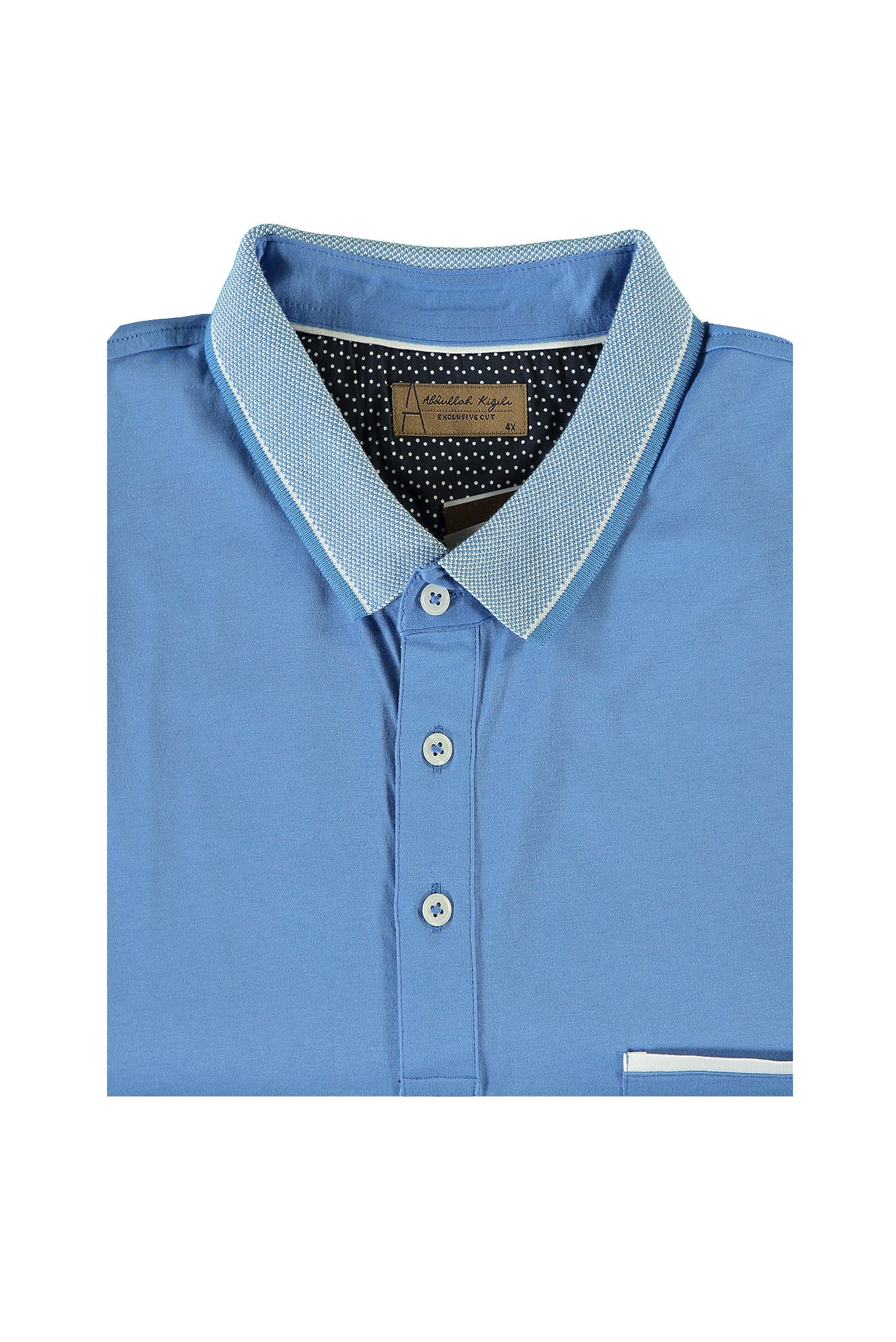 Koyu Mavi  Büyük Beden Polo Yaka T-shirt