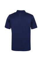 Orta Lacivert Polo Yaka Fermuarlı Regular Fit Pamuk T-shirt