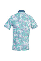 Beyaz Polo Yaka Baskılı Regular Fit Pamuk T-shirt