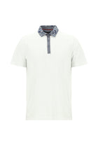 Beyaz Polo Yaka Regular Fit Pamuk T-shirt