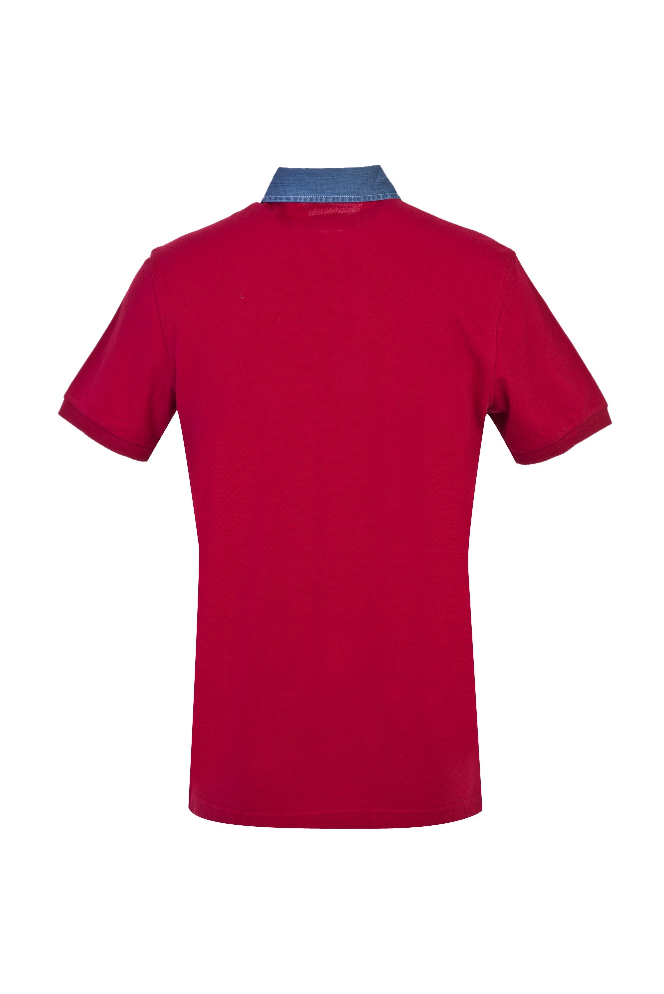 Kırmızı Polo Yaka Regular Fit Pamuk T-shirt