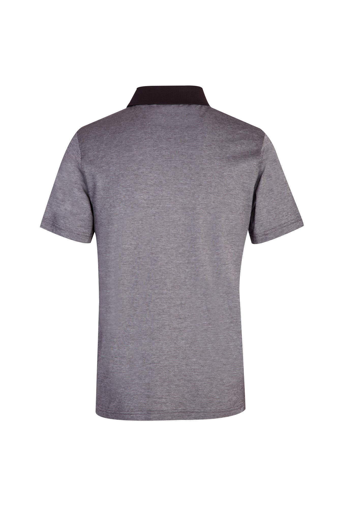Orta Kahve Polo Yaka Regular Fit Pamuk T-shirt