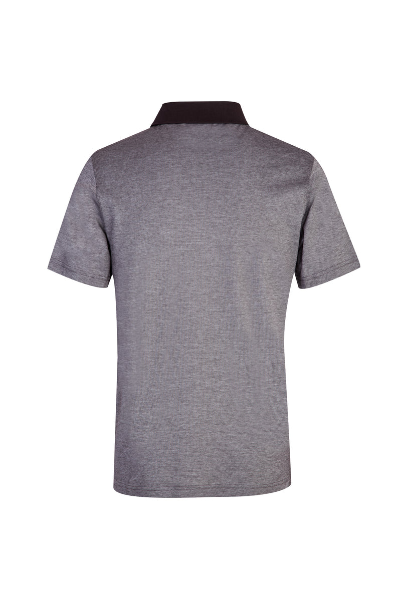 Orta Kahve Polo Yaka Regular Fit Pamuk T-shirt