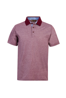 Şarap Bordo Polo Yaka Regular Fit Pamuk T-shirt