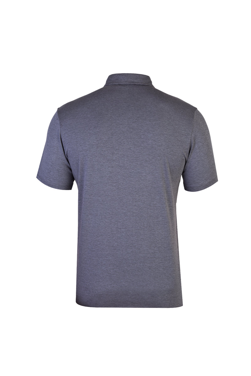 Siyah Yarım İtalyan Yaka Gömlek T-shirt