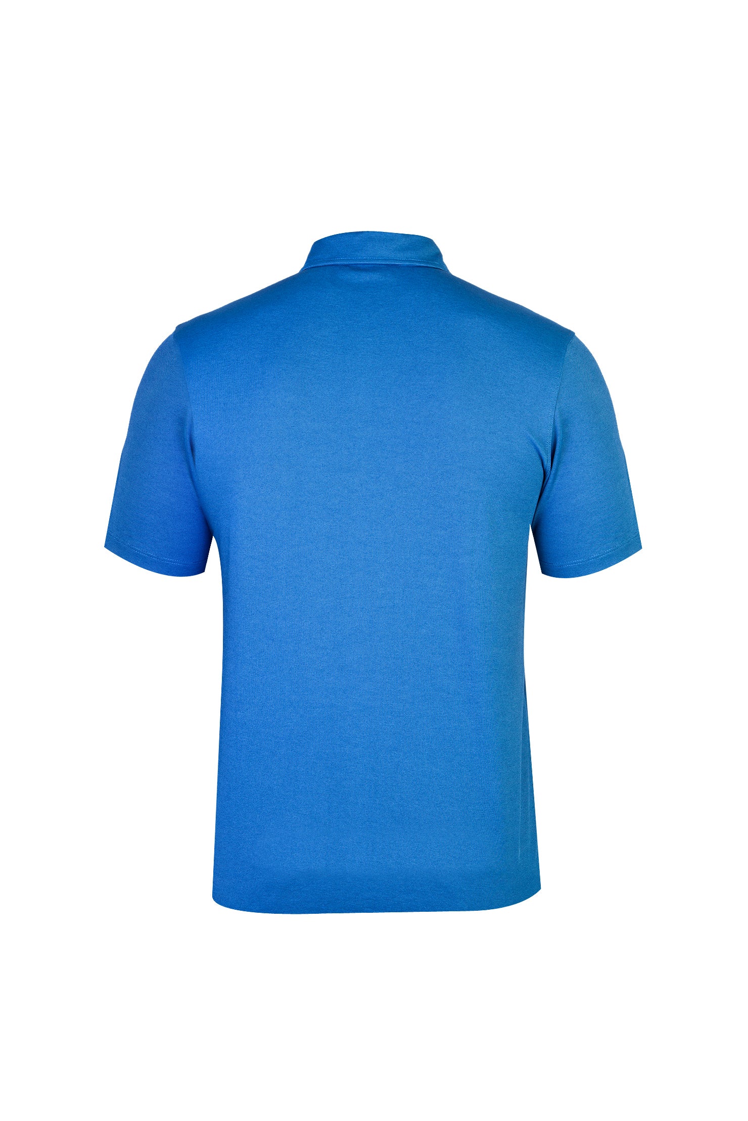 Mavi Yarım İtalyan Yaka Gömlek T-shirt
