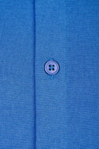 Mavi Yarım İtalyan Yaka Regular Fit Gömlek T-shirt