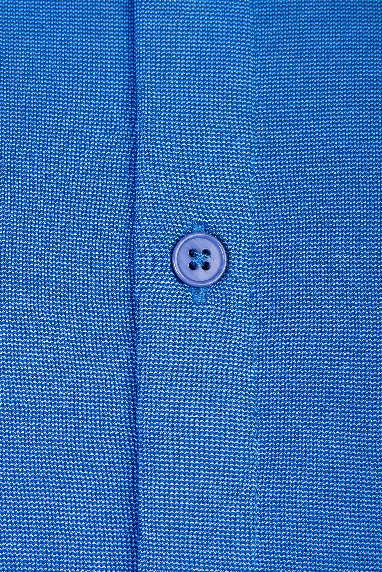 Mavi Yarım İtalyan Yaka Regular Fit Gömlek T-shirt