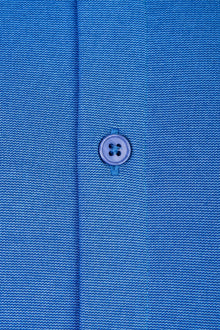 Mavi Yarım İtalyan Yaka Regular Fit Gömlek T-shirt