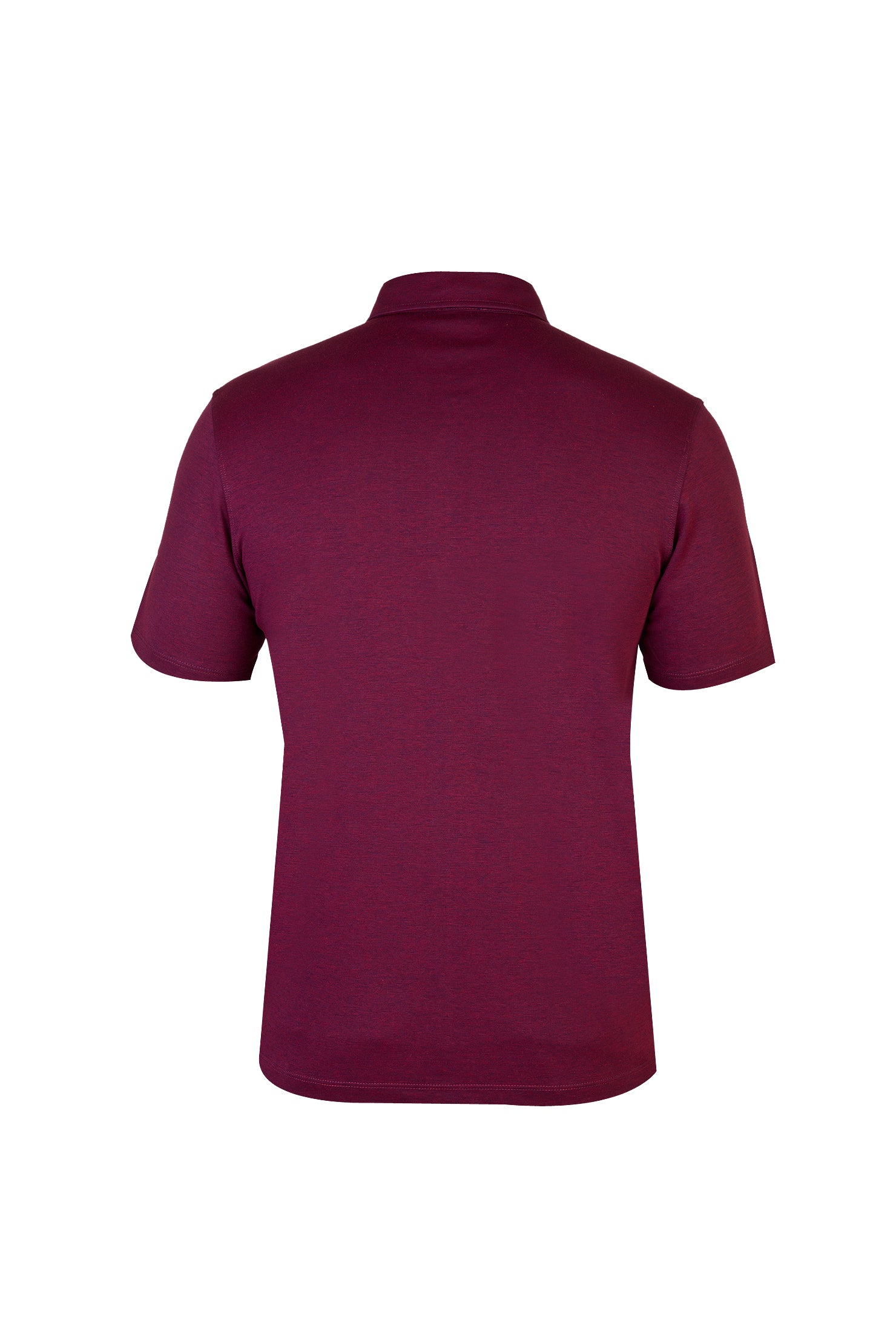 Koyu Bordo Yarım İtalyan Yaka Regular Fit Gömlek T-shirt