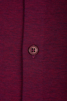 Koyu Bordo Yarım İtalyan Yaka Regular Fit Gömlek T-shirt