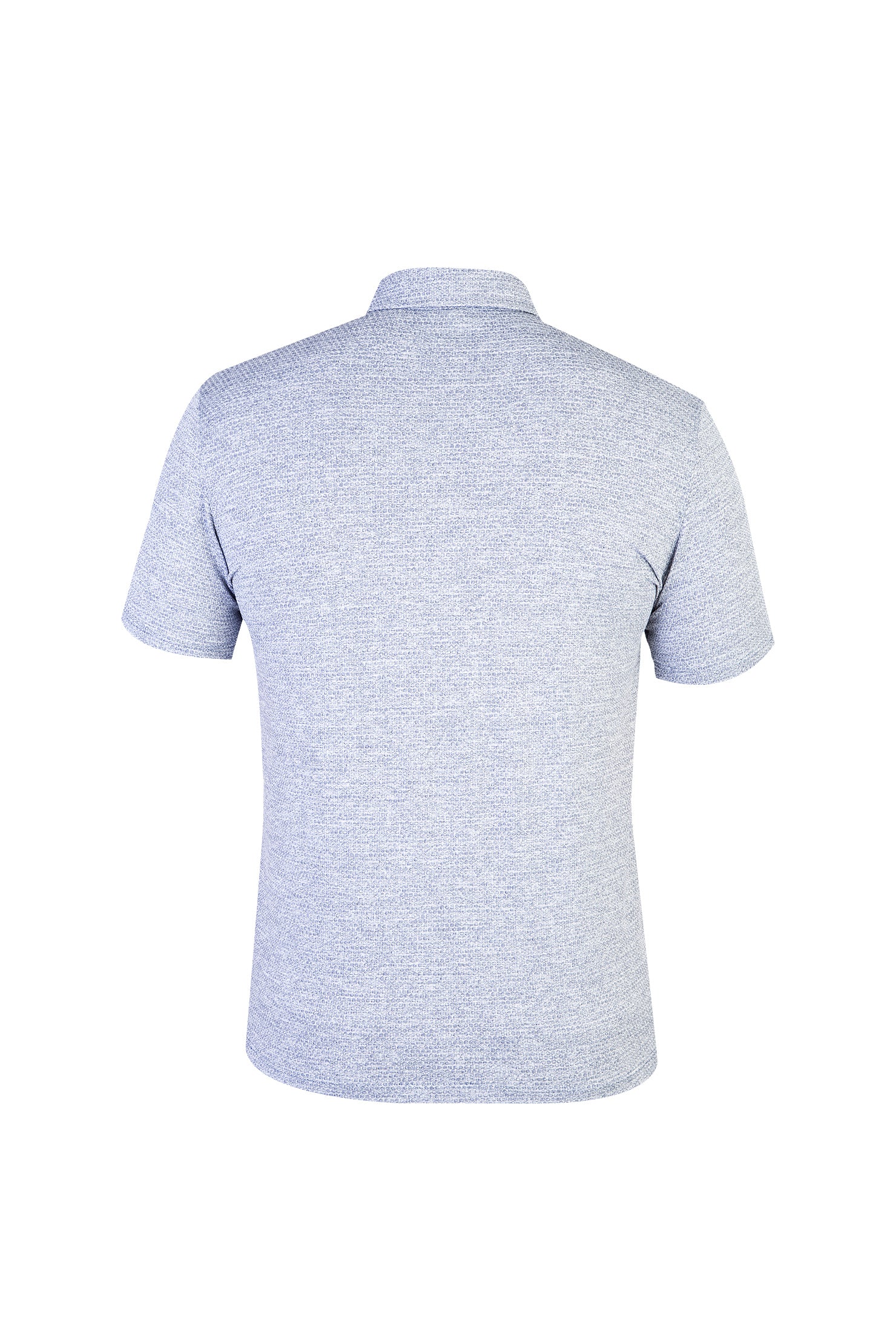 Açık Lacivert Yarım İtalyan Yaka Gömlek T-shirt