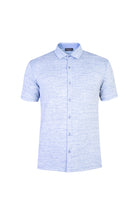 Mavi Yarım İtalyan Yaka Regular Fit Gömlek T-shirt